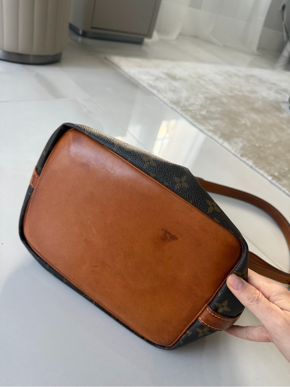Auth Louis Vuitton Monogram Petit Noe Shoulder Bag Brown M42226 Used - Picture 2 of 9